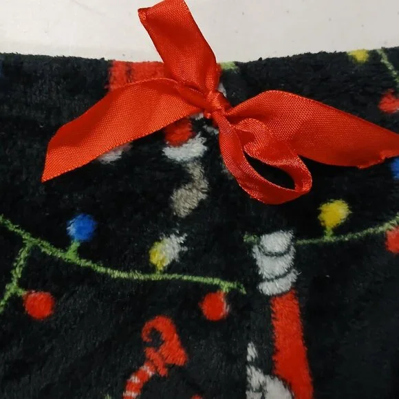 UGC Weekending Black Christmas light lounge pants size 3x - Picture 4 of 8
